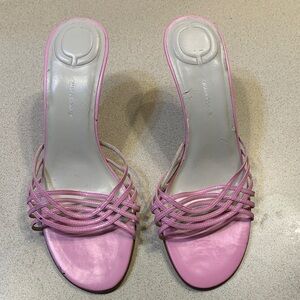 Casual Corner Women's Pink Multi-Strap Heels